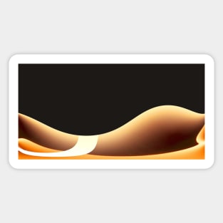 Black Curves Sticker